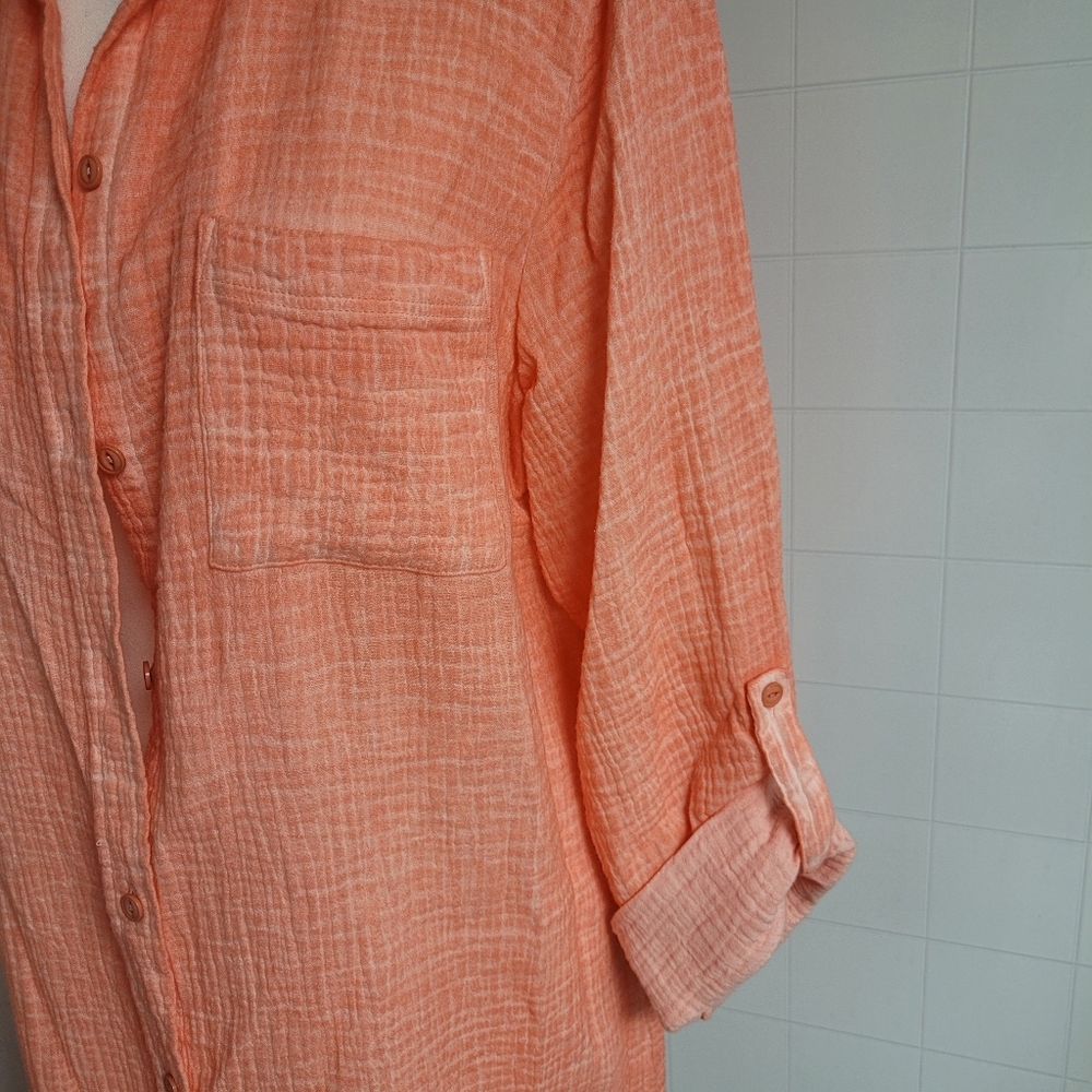 Long Button Front blouse - Picture 5 of 5